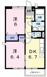 メゾン・ドゥ・コリーヌＢの物件間取画像